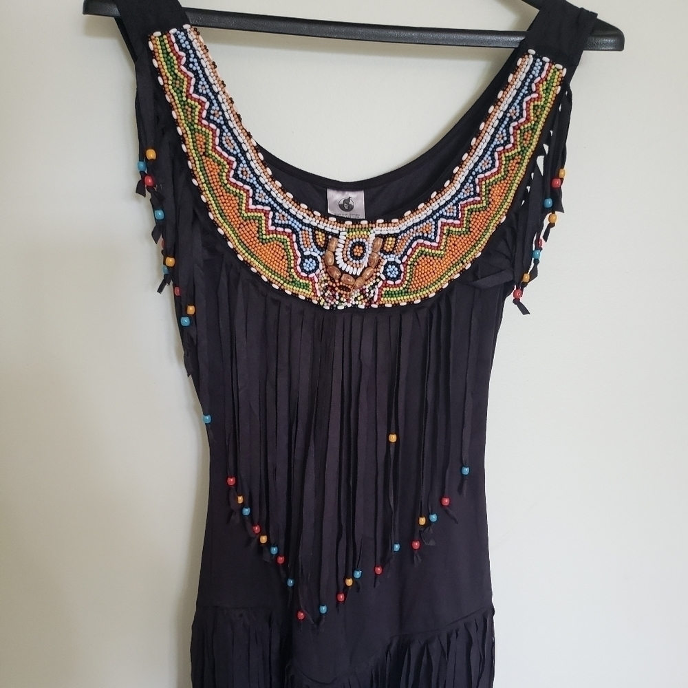 Spirit Halloween Indian Princess Beaded Tank Top